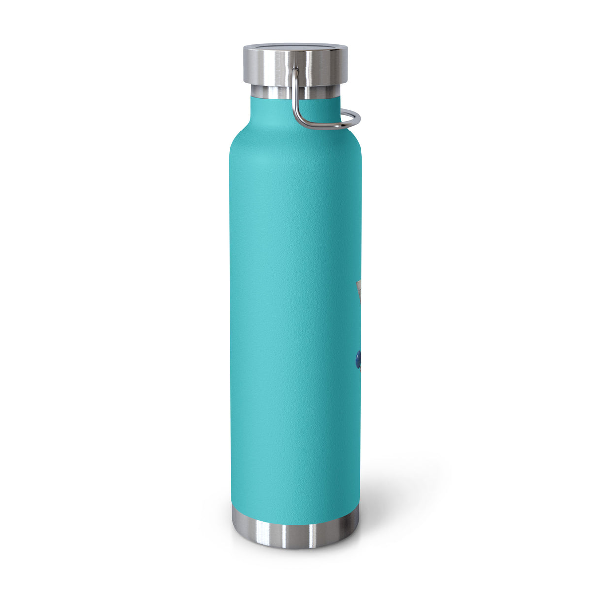 copper insulated water bottle with croquet graphics
