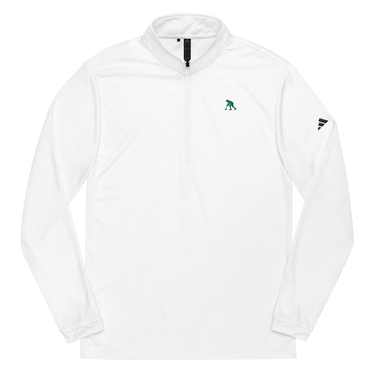 quarter zip with croquet logo