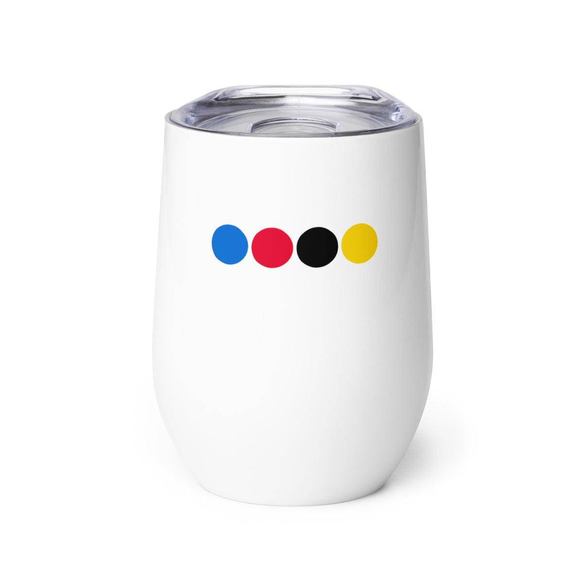 wine tumbler with croquet graphic