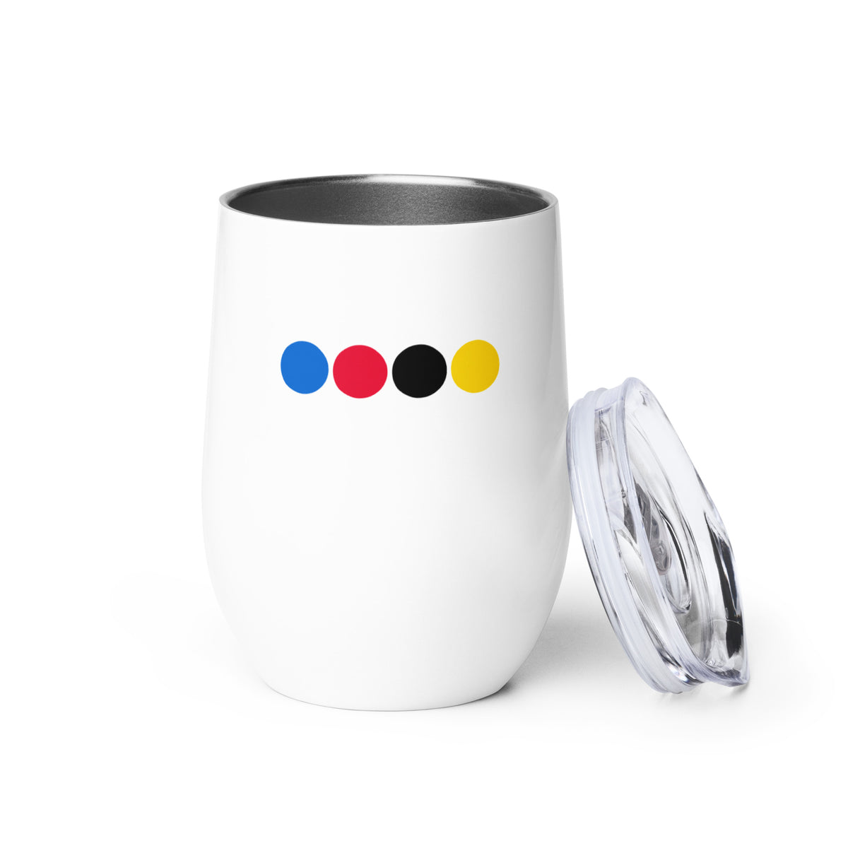 wine tumbler with croquet graphic