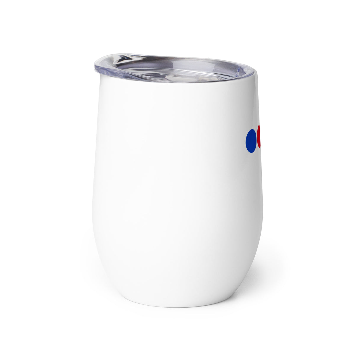 wine tumbler with croquet graphic