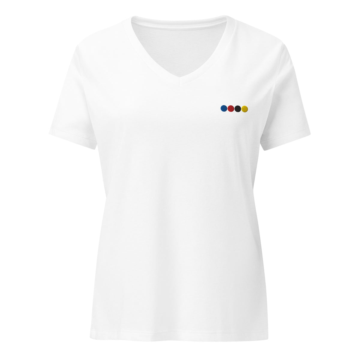 v-neck  with croquet logo